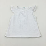 White T-Shirt - Girls 18-24 Months