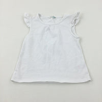 White T-Shirt - Girls 18-24 Months