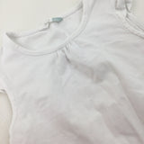 White T-Shirt - Girls 18-24 Months