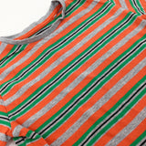 Orange & Green Striped T-Shirt - Boys 2-3 Years