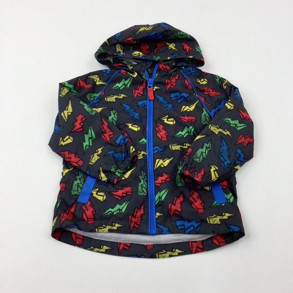 Thunderbolts Colourful Charcoal Grey Lightweight Coat - Boys 2-3 Years