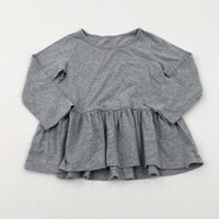 Light Grey Jersey Dress - Girls 2-3 Years