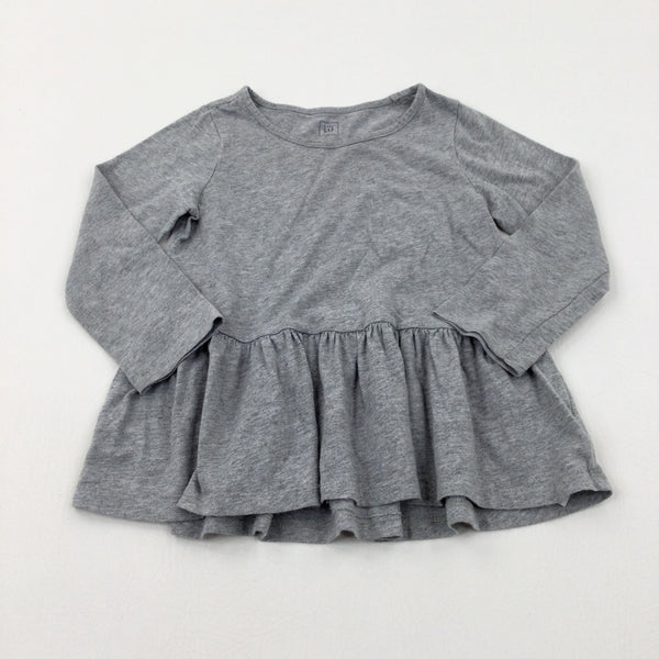 Light Grey Jersey Dress - Girls 2-3 Years