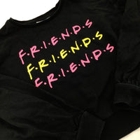 'Friends' TV Series Black Sweatshirt - Girls 8-9 Years