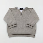 Beige Knitted Jumper - Boys 9-12 Months