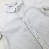 White Cotton Shirt - Boys 12-18 Months