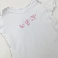 'You Can Fly!' Disney's Dumbo White Bodysuit - Girls 12-18 Months