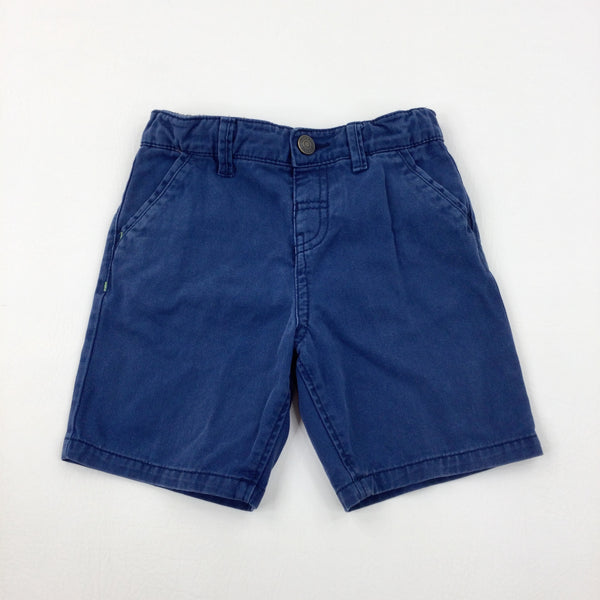 Navy Shorts With Adjustable Waist - Boys 3-4 Years