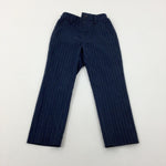 Navy StripedTrousers - Boys 3-4 Years