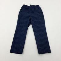 Navy StripedTrousers - Boys 3-4 Years