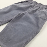 Grey Cord Trousers - Boys 6-9 Months