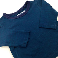 Petrol Blue Long Sleeve Top - Boys 6-9 Months