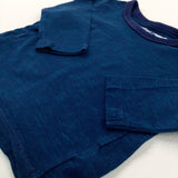 Petrol Blue Long Sleeve Top - Boys 6-9 Months