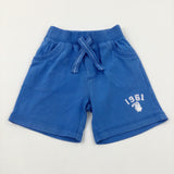 '1961' Blue Jersey Shorts - Boys 6-9 Months