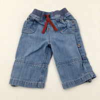 Light Blue Denim Jeans - Boys 6-9 Months