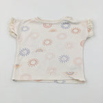 Rainbows & Suns Cream T-Shirt - Girls 6-9 Months