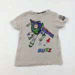 'Buzz' Buzz Lightyear Beige T-Shirt - Boys 4-5 Years