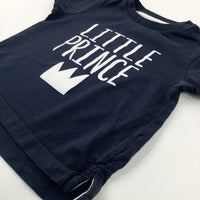 'Little Prince' Navy T-Shirt - Boys 9-12 Months