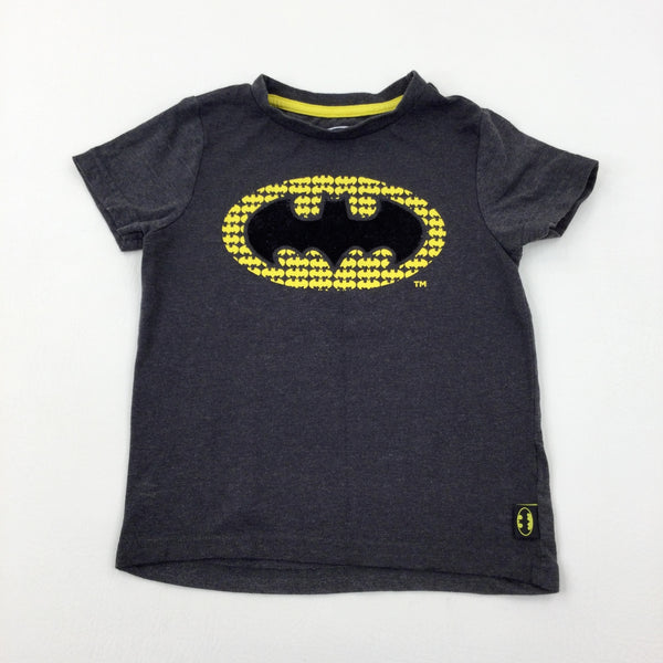 Batman Charcoal Grey T-Shirt - Boys 4-5 Years