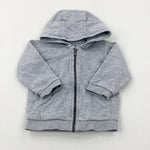 Light Grey Zip Through Hoodie - Boys 9-12 Months