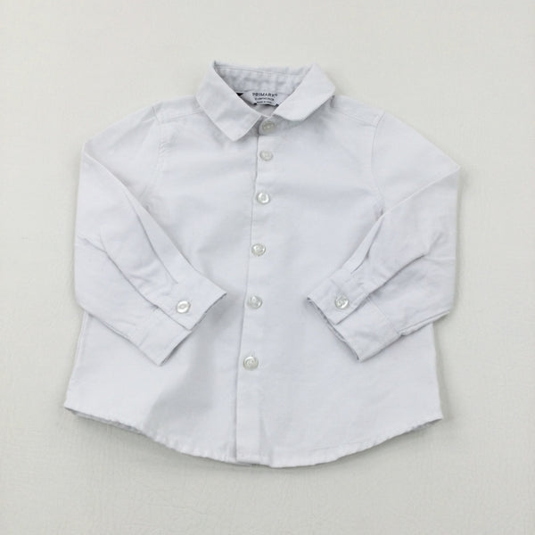 White Long Sleeve Shirt - Boys 12-18 Months