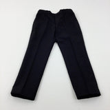 Black Smart Trousers With Adjustable Waist - Boys 4-5 Years