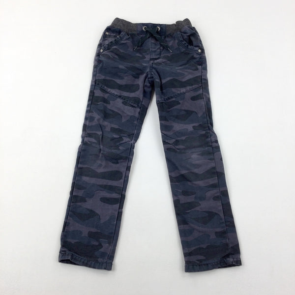 Camouflage Charcoal Grey Trousers - Boys 5-6 Years