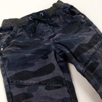 Camouflage Charcoal Grey Trousers - Boys 5-6 Years