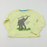 'Elephants' Roald Dahl Yellow Long Sleeve Top - Boys 4-5 Years