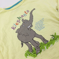 'Elephants' Roald Dahl Yellow Long Sleeve Top - Boys 4-5 Years