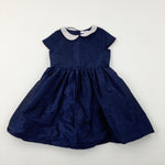 Navy Party Dress - Girls 6-7 Years