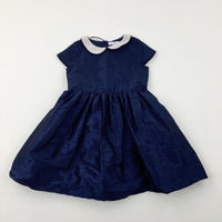 Navy Party Dress - Girls 6-7 Years