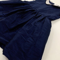 Navy Party Dress - Girls 6-7 Years