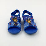 'Yeah!' Paw Patrol Blue Sandals - Boys - Shoe Size 7.5