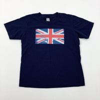 Union Jack Navy T-Shirt - Boys 6-7 Years