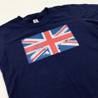 Union Jack Navy T-Shirt - Boys 6-7 Years