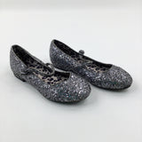 Glittery Silver Shoes  - Girls - Shoe Size 1