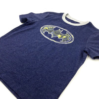 Batman Navy T-Shirt - Boys 6-7 Years