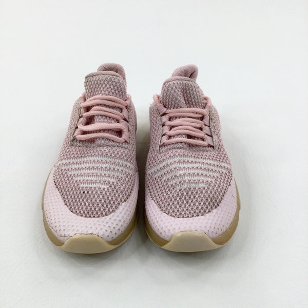 Glittery Pink Trainers - Girls - Shoe Size 11