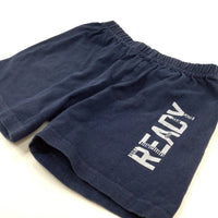 Navy Jersey Shorts - Boys 6-7 Years