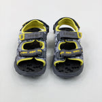 'Batman' Grey & Yellow Sandals - Boys - Shoe Size 12
