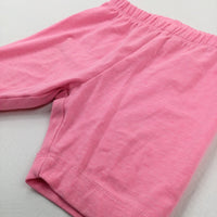 Pink Jersey Shorts - Girls 18-24 Months