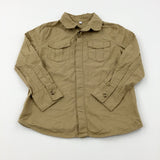 Tan Long Sleeve Shirt - Boys 5-6 Years