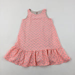 Patterned Pink Dress - Girls 6-7 Years