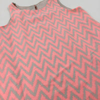 Patterned Pink Dress - Girls 6-7 Years