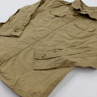 Tan Long Sleeve Shirt - Boys 5-6 Years