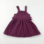 Purple Cord Dungaree Dress - Girls 2-3 Years