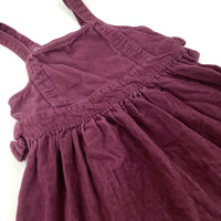 Purple Cord Dungaree Dress - Girls 2-3 Years