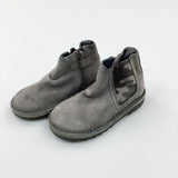 Camouflage Grey Boots - Girls - Shoe Size 7