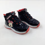 'Minnie' Minnie Mouse Black & Red Trainers - Girls - Shoe Size 9